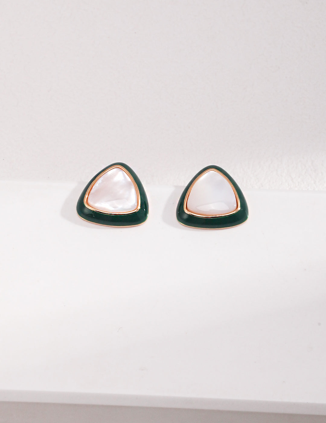 Triangle Edged Pure Silver Earrings