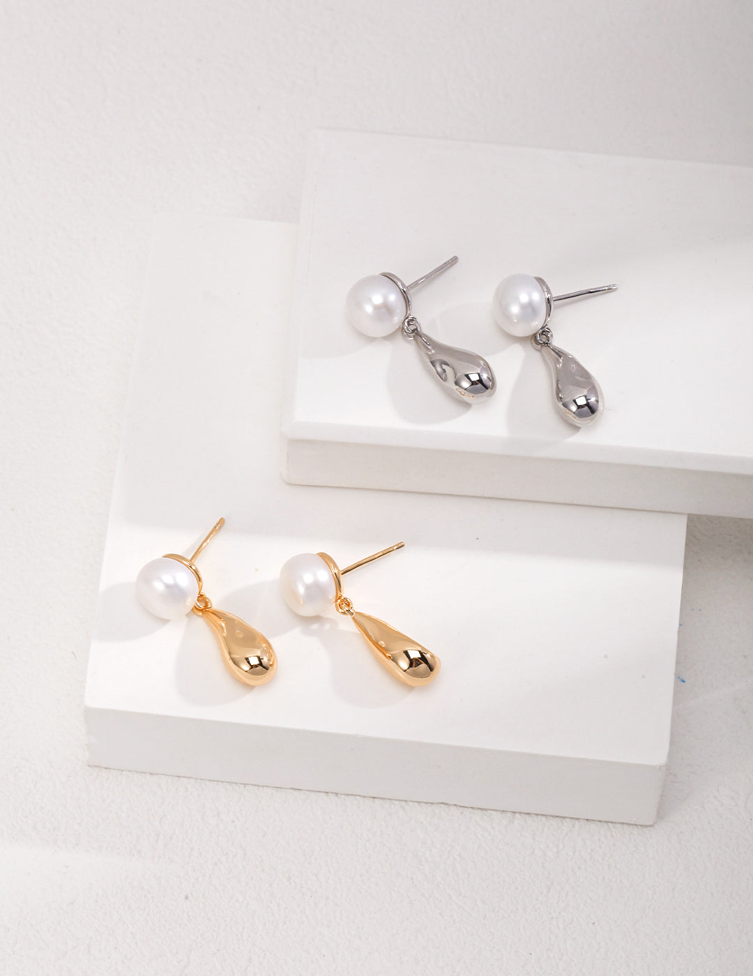 Silver Raindrop Earrings