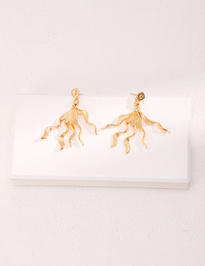 Firework Golden Earrings