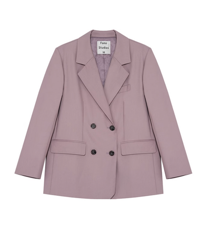 Casual Light Purple Blazer