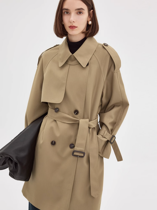 Autumn Mid-Length Trench Coat