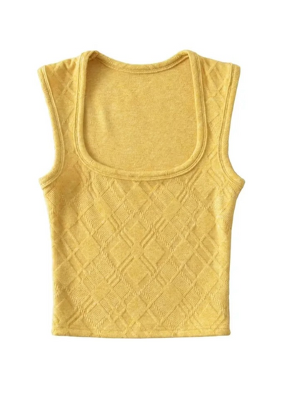 Summer Slimming Knit Vest with Wide Straps